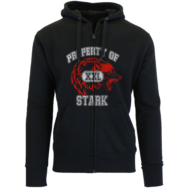 Men's Thrones and Dragon's Zip Up Hoodie - Property of the Stark