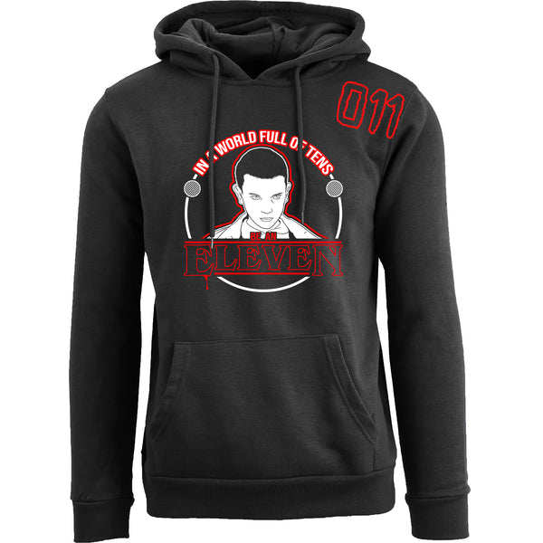 Men's Best of Stranger Things Pull Over Hoodie - In A World Full of Tens Be An Eleven Pullover