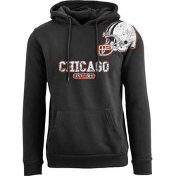 Men's Awesome Football Helmet Pull Over Hoodie - Chicago