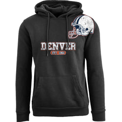 Men's Awesome Football Helmet Pull Over Hoodie - Denver