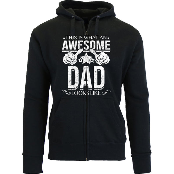 Men's This is What an Awesome Dad Grandpa Looks Like Zip Up Hoodie - Dad