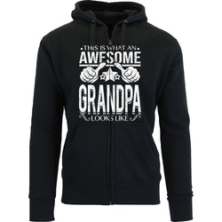 Men's This is What an Awesome Dad Grandpa Looks Like Zip Up Hoodie - Grandpa