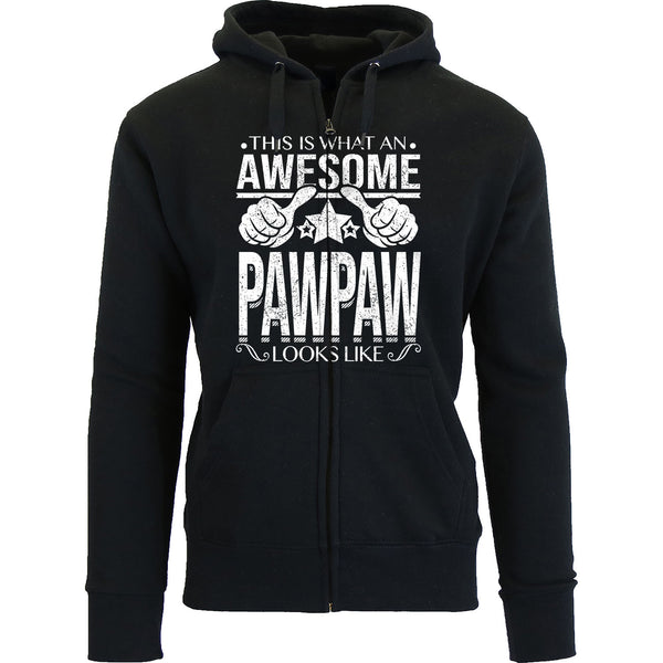 Men's This is What an Awesome Dad Grandpa Looks Like Zip Up Hoodie - PawPaw