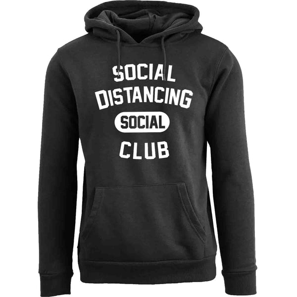 Men's Hilarious Social Distancing Pull Over Hoodie - Social Distancing Social Club Pullover