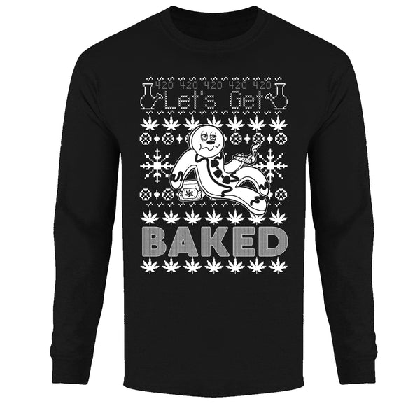 Men's Christmas - Let's Get Baked - Long Sleeve