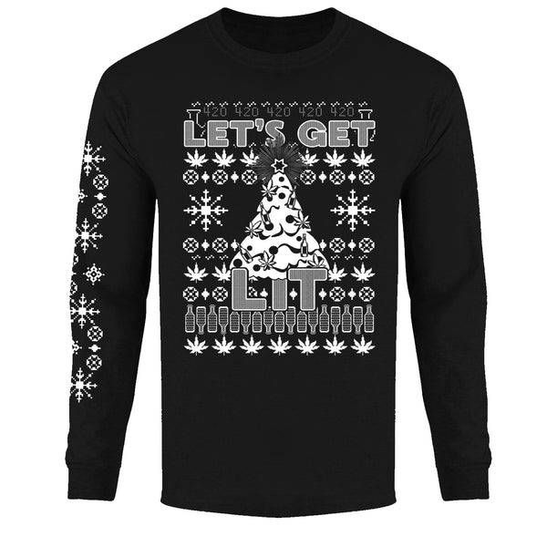 Men's Christmas - Let's Get Lit - Long Sleeve