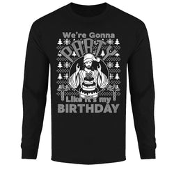 Men's Christmas - We're Gonna Party Like It's My Birthday - Long Sleeve