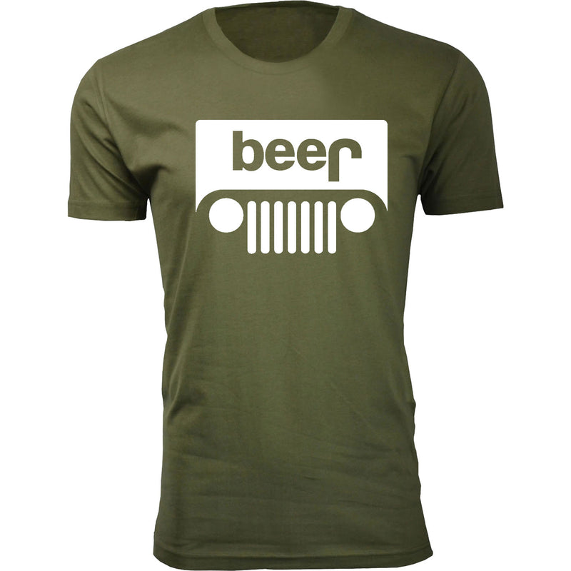 Men's Beer - Beer Jeep (White Ink)