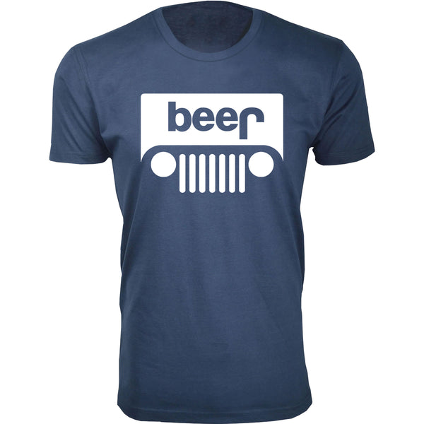 Men's Beer - Beer Jeep (White Ink)