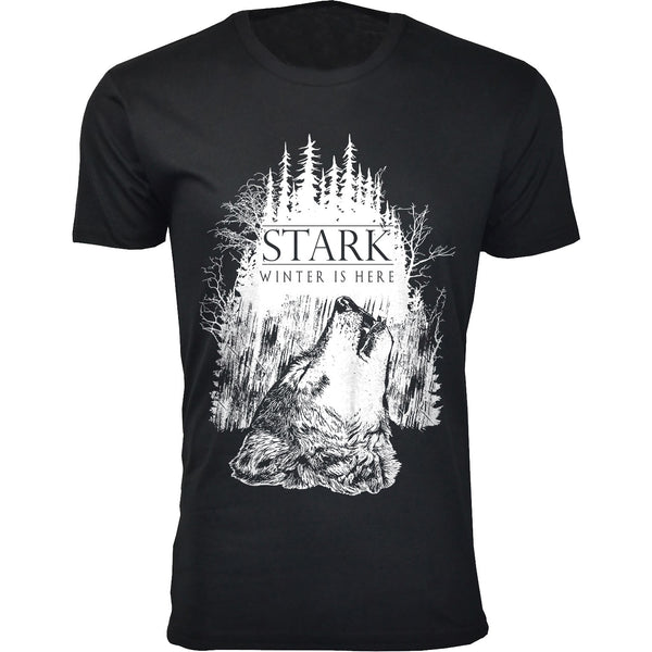 Men's Thrones and Dragon's T-shirts - Stark Winter is Here