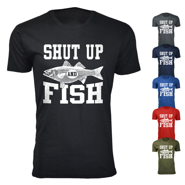 Fishing and Hunting Humor T-shirt Funny Fisherman and Deer Hunter 