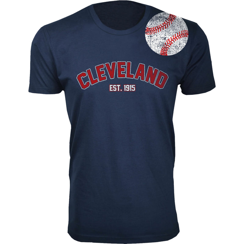 Men's Home Run Baseball T-shirts - Cleveland