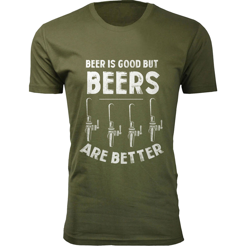 Men's Beer is Good But Beers are Better T-shirts