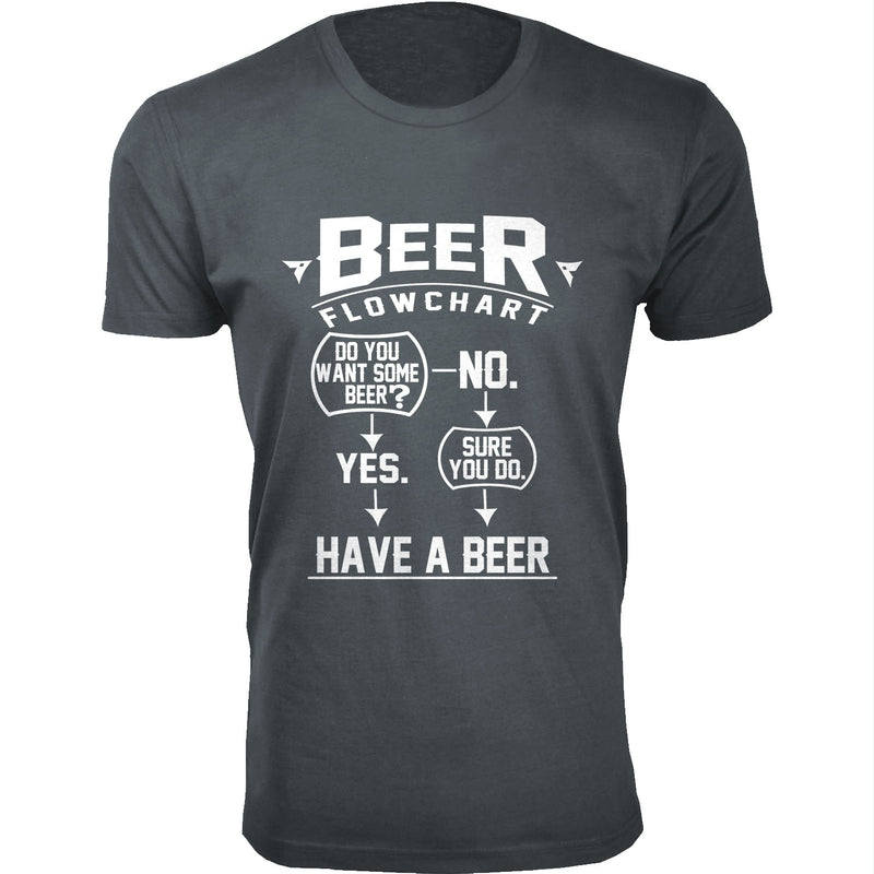 Men's Beer Flowchart T-shirts