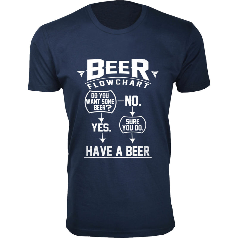 Men's Beer Flowchart T-shirts