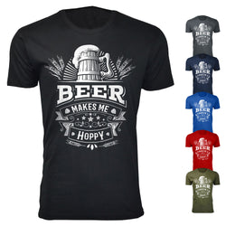 Men's Beer Makes Me Hoppy T-shirts