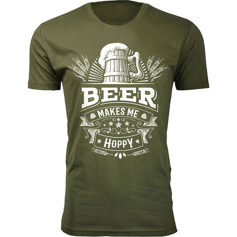 Men's Beer Makes Me Hoppy T-shirts