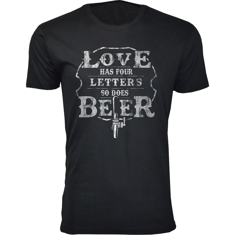 Men's Love Has Four Letters So Does Beer T-shirts