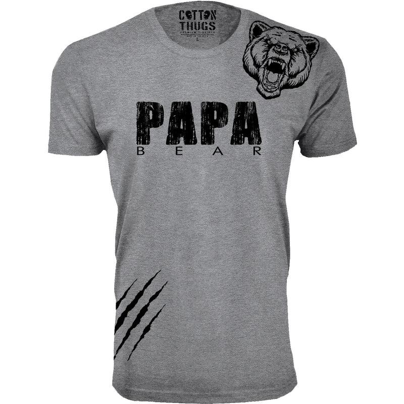 Men's - Father's Day - Papa Bear Scratch (Black Ink)