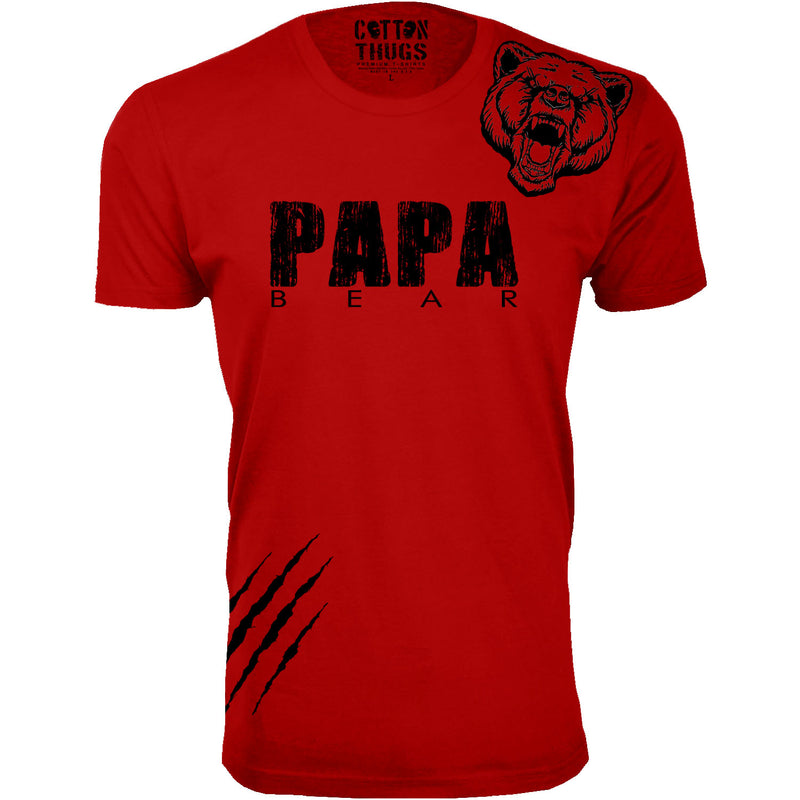 Men's - Father's Day - Papa Bear Scratch (Black Ink)