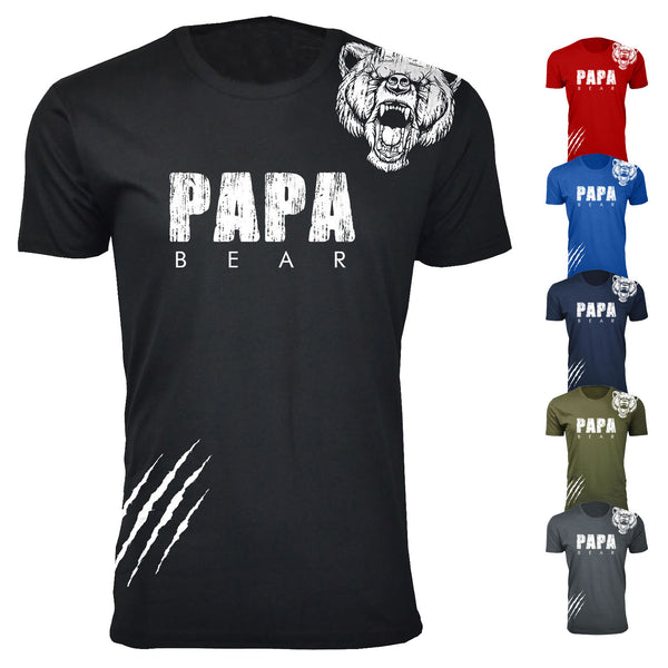 Men's Papa Bear Scratch T-shirts