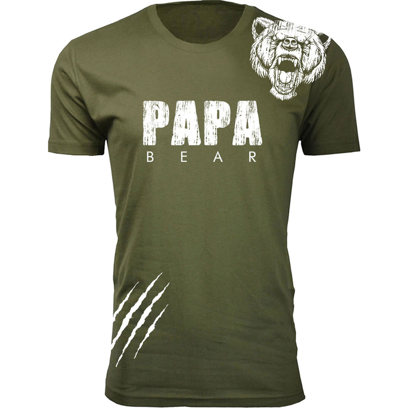 Men's Papa Bear Scratch T-shirts