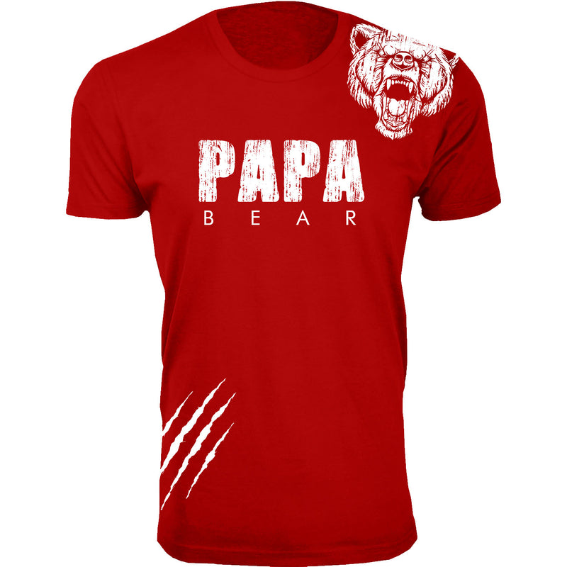 Men's Papa Bear Scratch T-shirts