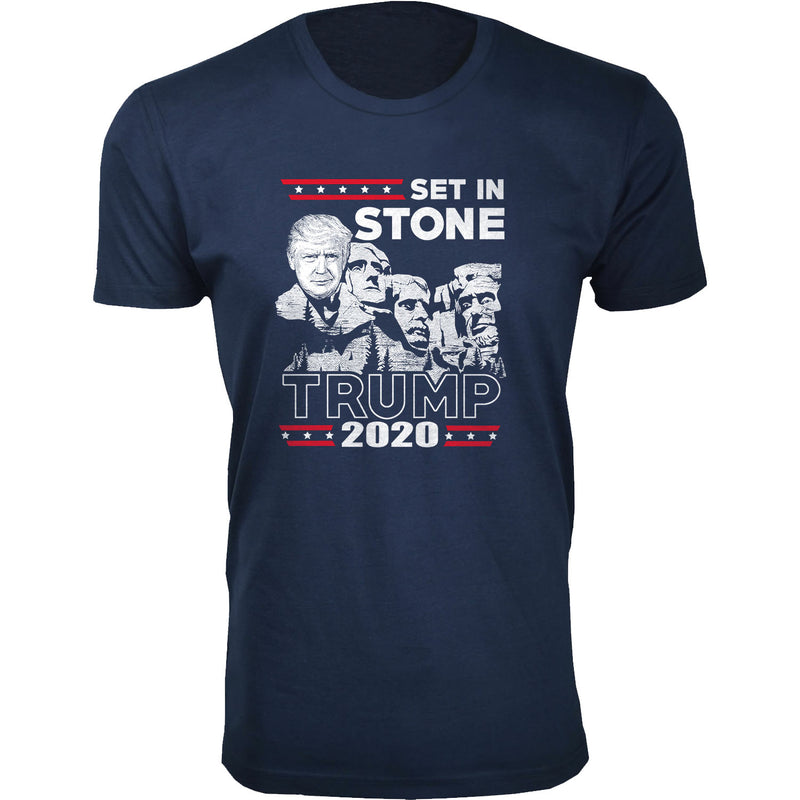 Men's Political - Set In Stone Trump 2020