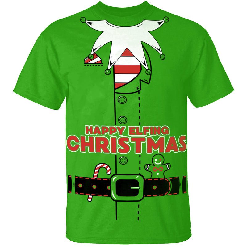 Men's Christmas - Elf Suit - Happy Elfing Christmas