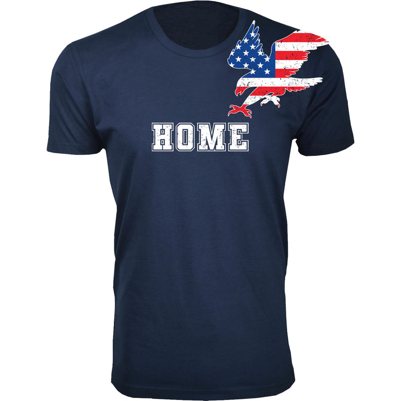 Men's - 4th of July - Eagle Grunge Flag Shoulder Home