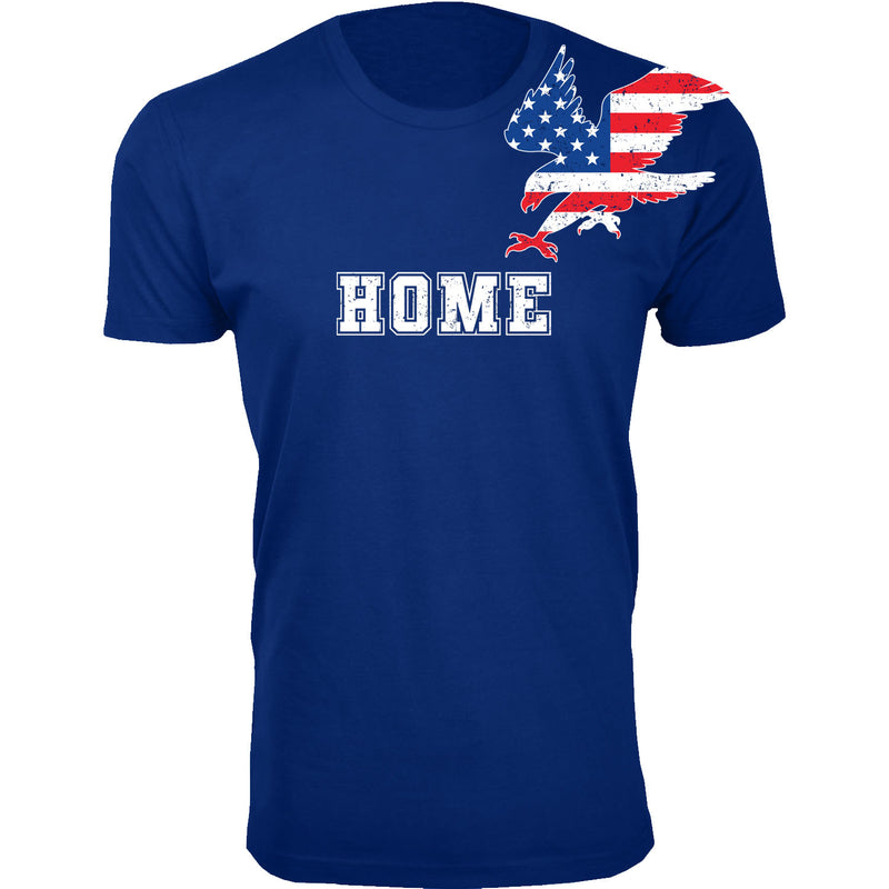 Men's - 4th of July - Eagle Grunge Flag Shoulder Home