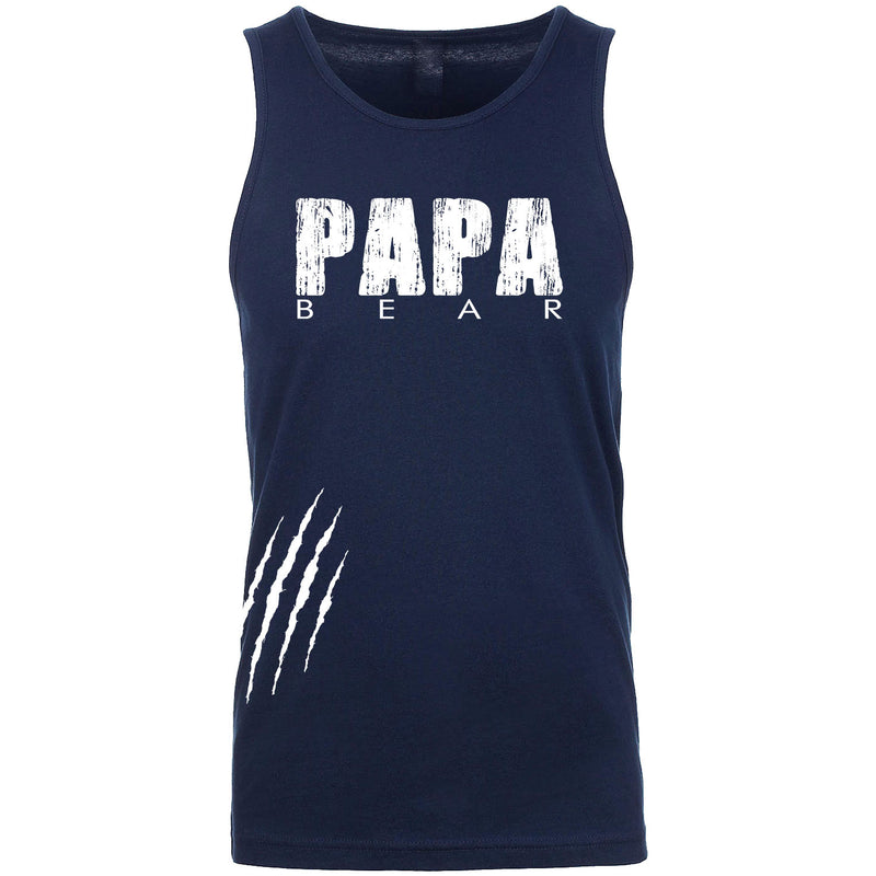 Men's - Papa Bear Scratch Tank Top