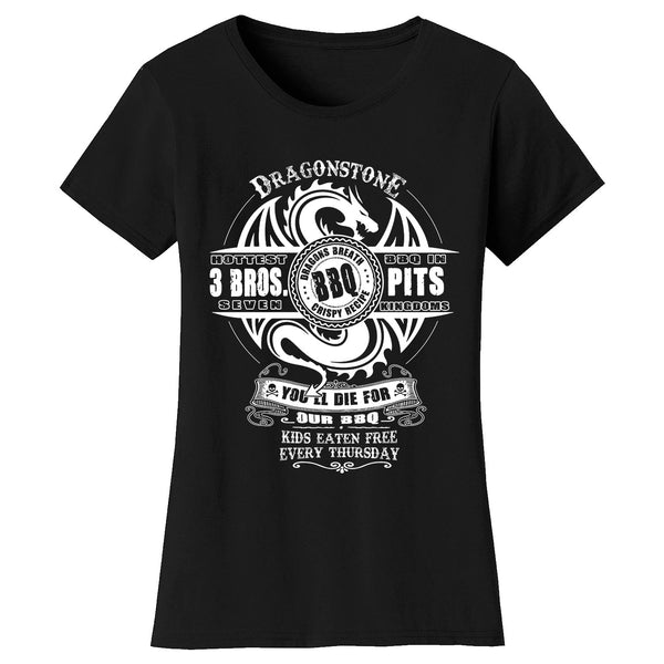 Women's Thrones and Dragon's T-shirts - Dragonstone BBQ