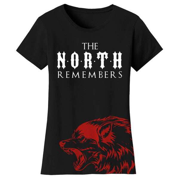 Women's Thrones and Dragon's T-shirts - The North Remembers