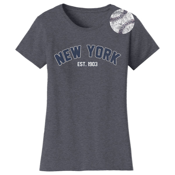 Women's Home Run Baseball T-shirts - New York