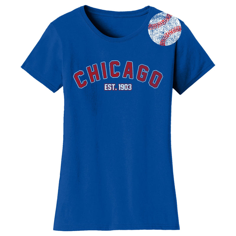 Women's Home Run Baseball T-shirts - Chicago