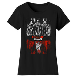 Women's Strange T-shirts - Upside Down