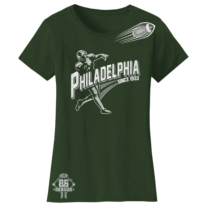 Women's Ballers Football T-Shirts - Philadelphia