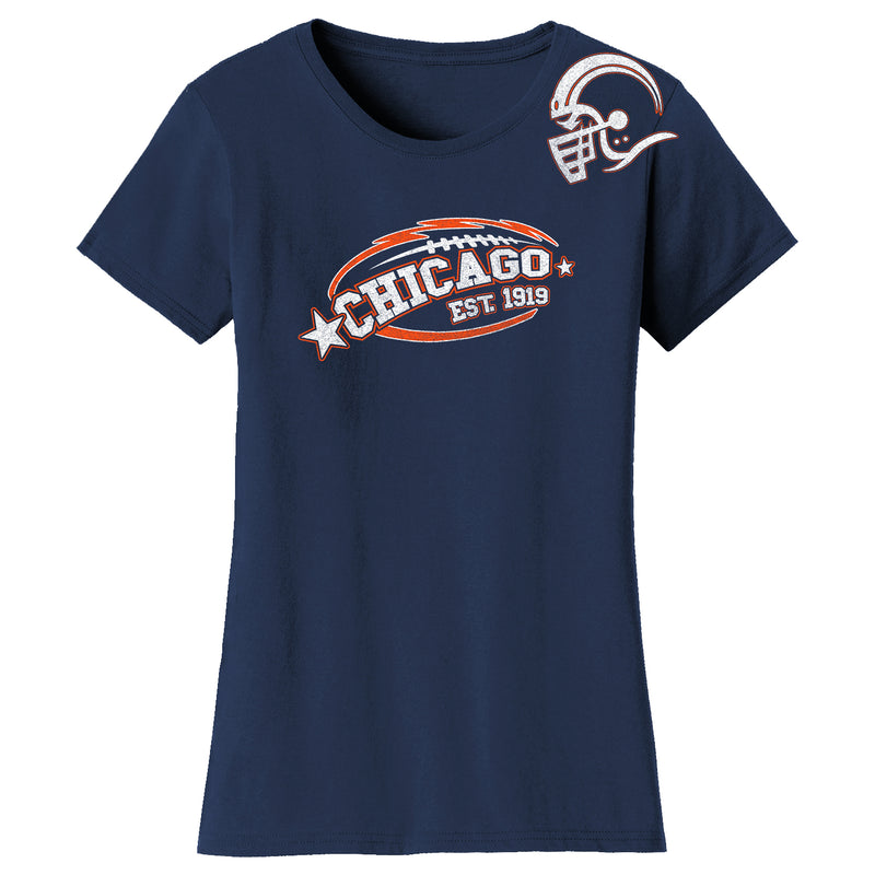 Women's All-Star Football T-Shirts - Chicago