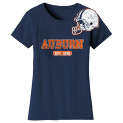 Women - Awesome College Football Helmet T-shirts - Auburn