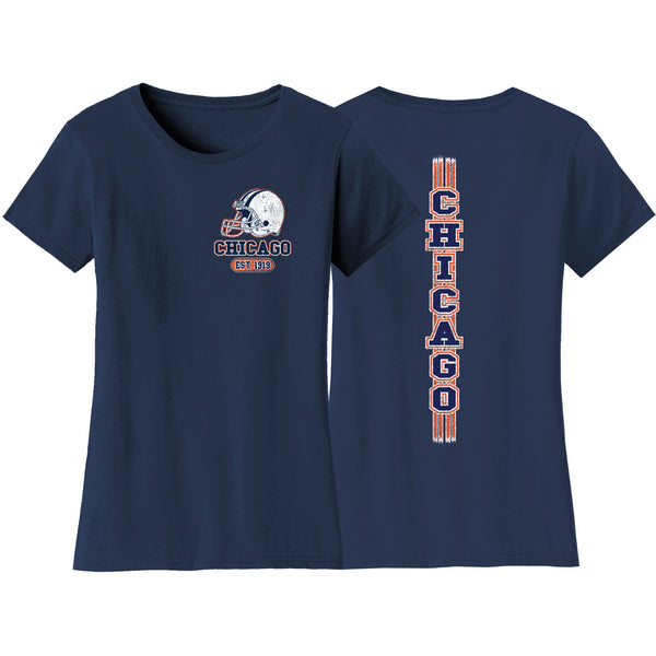 Women's Game Day Football T-Shirts - Chicago