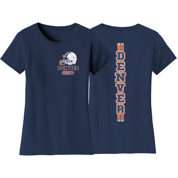 Women's Game Day Football T-Shirts - Denver