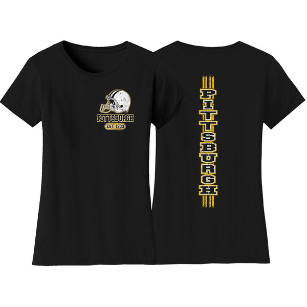 Women's Game Day Football T-Shirts - Pittsburgh