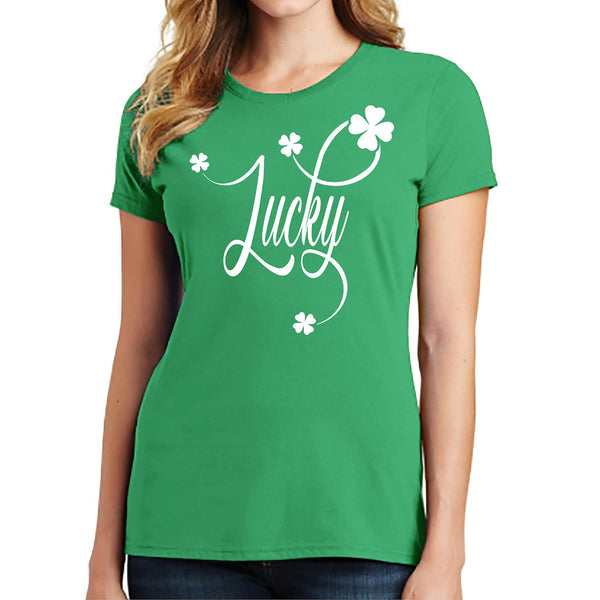 Women's St. Patrick's Day Lucky T-Shirts - Lucky