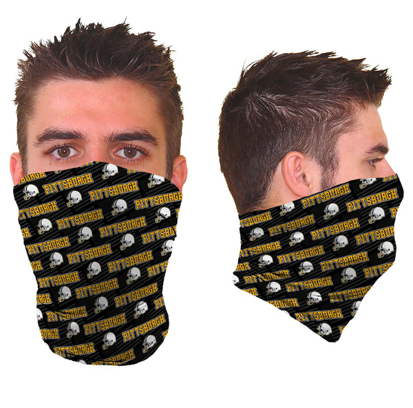 Unisex Awesome Football Pattern Gaiter - Pittsburgh