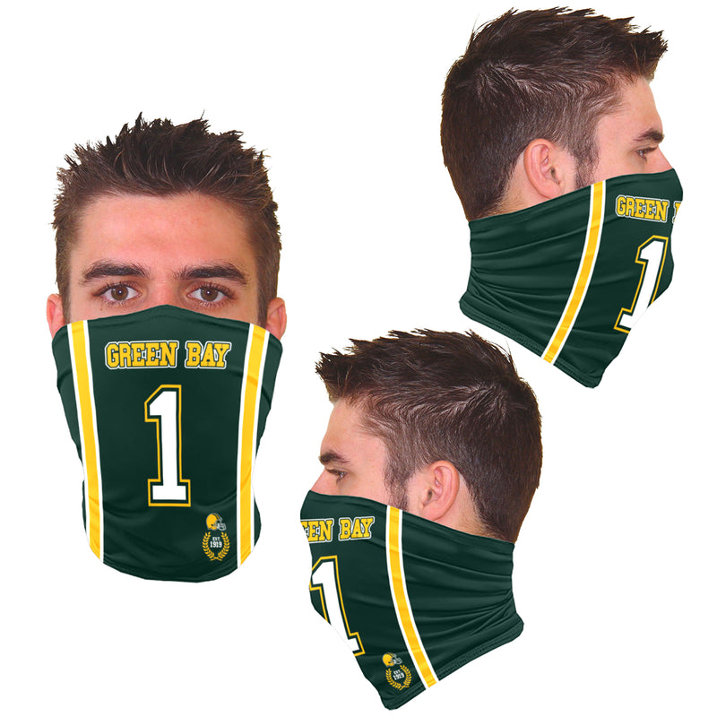 Unisex Football Jersey Gaiter - Green Bay