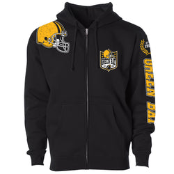 Men's Football Home Team Zip Up Hoodie - Green Bay