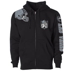 Men's Football Home Team Zip Up Hoodie - Las Vegas