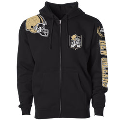 Men's Football Home Team Zip Up Hoodie - New Orleans