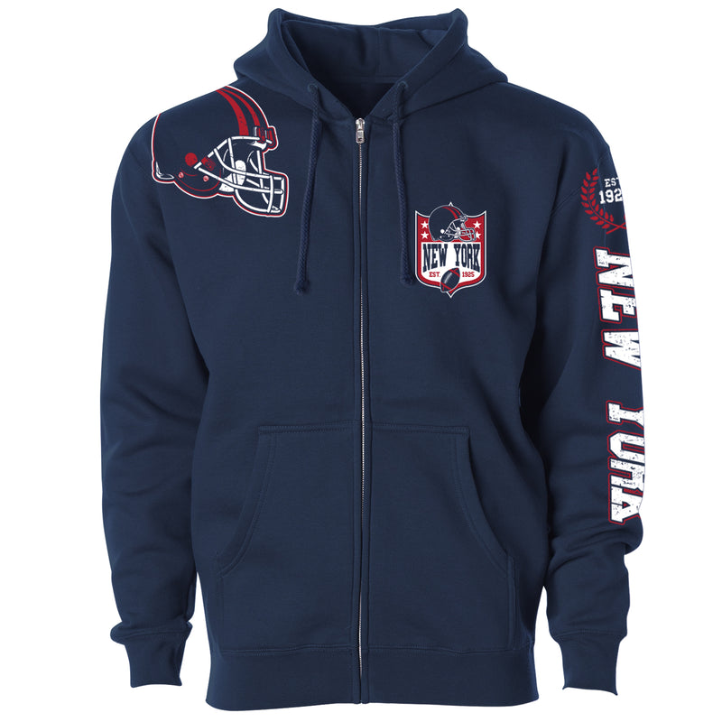 Men's Football Home Team Zip Up Hoodie - New York